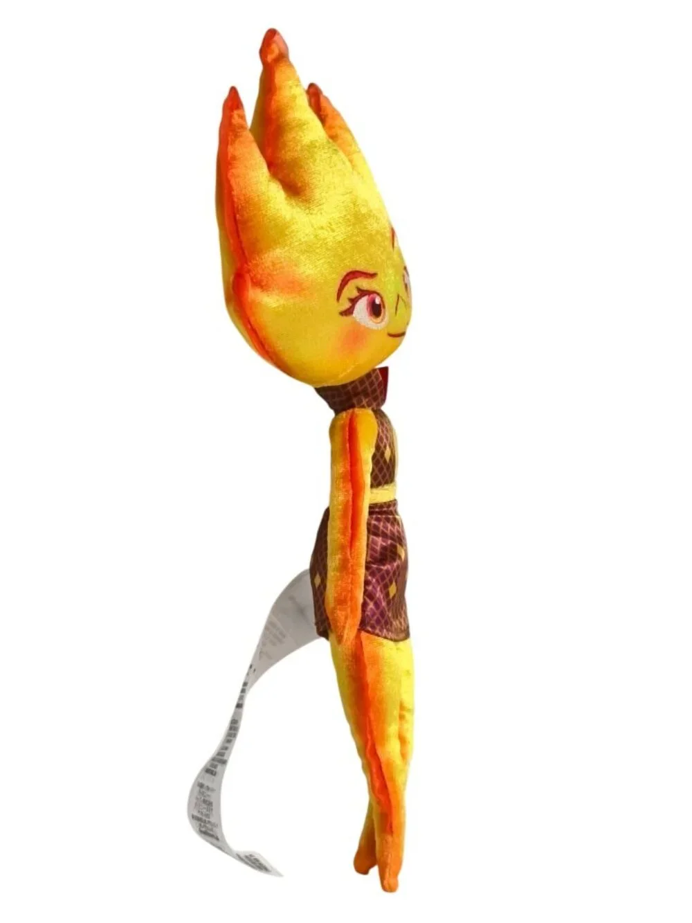 Disney Pixar Elemental Plush Toy Fire Character 14.25” Yellow Orange Flame Doll
